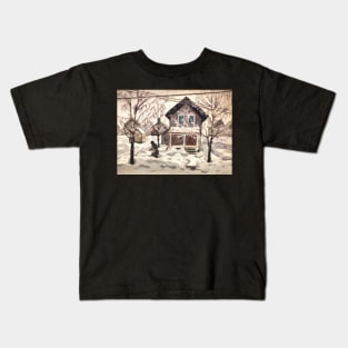 sleet storm after the ice storm 1920 - Charles Burchfield Kids T-Shirt